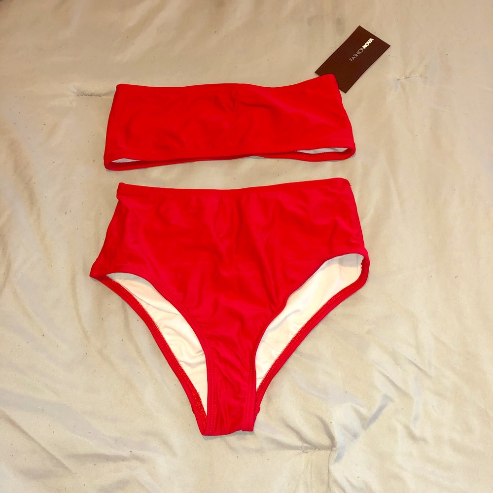 Fashion Nova High Waisted swim set